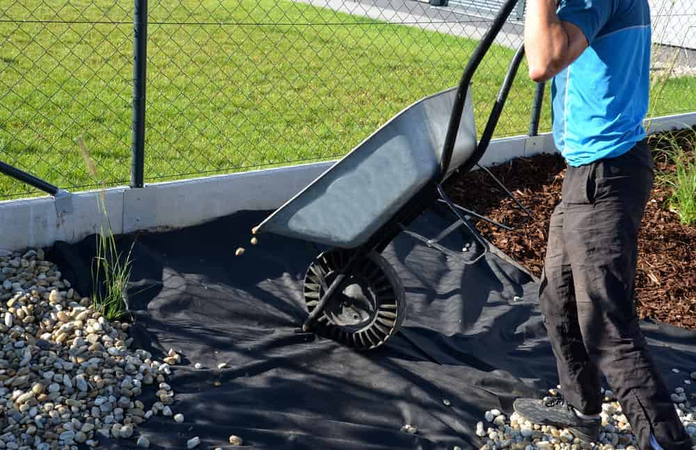 using weed membrane